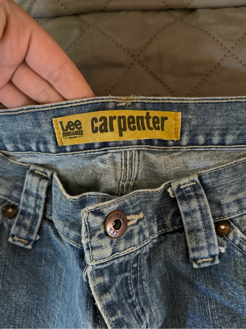 Lee Light Blue Denim Carpenter Pants